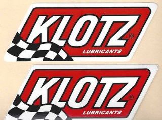 Klotz LUBRICANTS Racing Decals Sticker 4 3/4 Inches Long Size New 