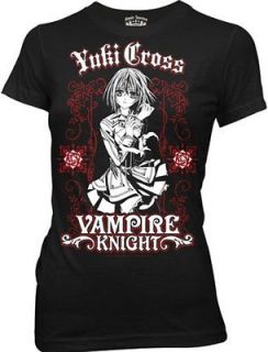 Vampire Knight Yuki Cross (Black) Juniors T Shirt