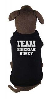TEAM SIBERIAN HUSKY   dog and puppy t shirt   pet clothing   all sizes