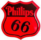 phillips 66 shield sign retro new free s h expedited