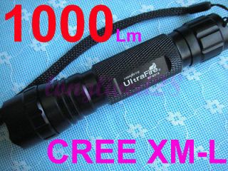   Cree XM L T6 LED 1000 Lumens 3 Mode Flashlight Torch Tactical 501B