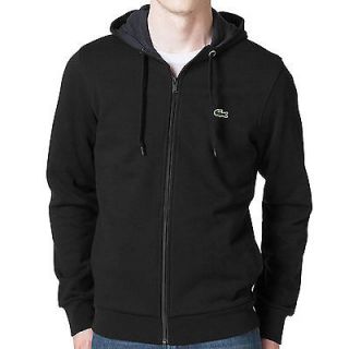 Lacoste Tall Full Zip Cotton Fleece Hooded Sweatshirt SH621L 51 