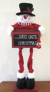 Count Down to Christmas With This Adorable Snowman With Chalkboard and 