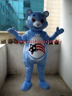 New Professional Care Bear Cartoon Suit Mascot Costume Adult Size 