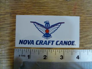 nova craft canoe sticker decal  2 54