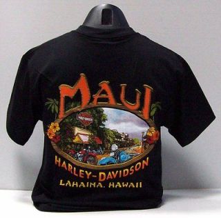 new maui harley davidso n 5xl lahaina black t shirt