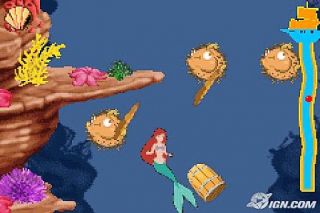 The Little Mermaid Magic in Two Kingdoms Nintendo Game Boy Advance 
