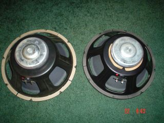 Jensen C12PS 12 8 ohm speaker pair, need refoam/repair 1974 vintage 