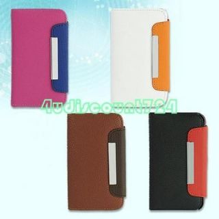 mobile phone flip magnetic card case wallet cover pouch holder