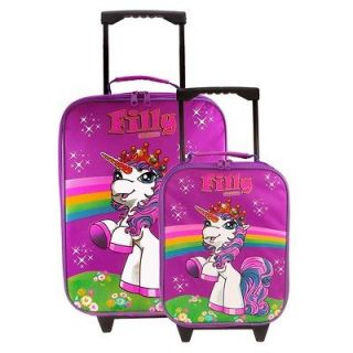 FILLY THE UNICORN Official Trolley Pull Handle Suitcase Holiday Trips 