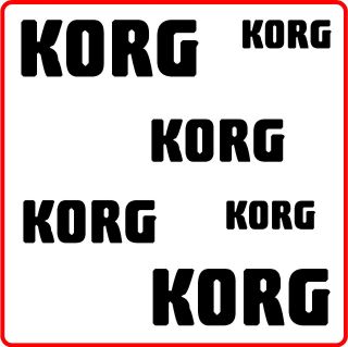 vinyl stickers for korg keyboards case 