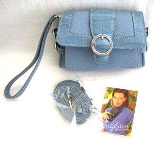 brighton lutece medium organizer wallet purse denim