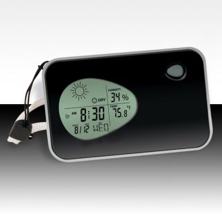   Indoor Outdoor Keychain Alarm Clock LCD Temperature Wireless New