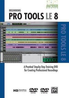 ALFREDS PRO AUDIO SERIES BEGINNING PRO TOOLS LE 8   NEW DVD