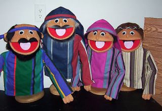 large 19 tall biblical people puppets set of 4 ministry