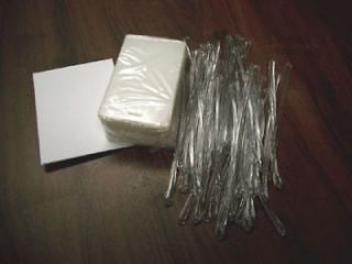 50 Each 10 Mil Luggage Tag Laminating Pouches & 6 Loops 2 1/2 x 4 1/4 