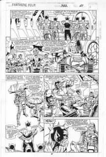   Four #382 p.27   Lots of Skrulls   1993 original art by Paul Ryan