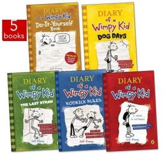   of a wimpy kid 5 books Box set collection by Jeff Kinney BESTSELLER