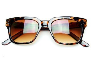 New Designer Inspired Wayfarer Sunglasses In Brown Tortoise Retro W302