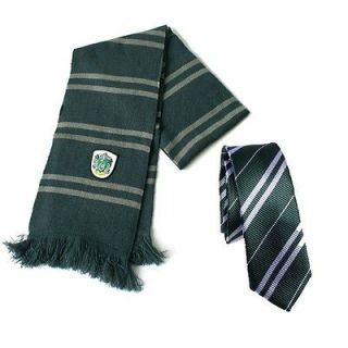   Potter Slytherin Thicken Wool Knit Scarf+Tie Wrap Soft Warm Costume