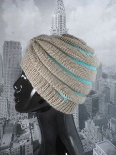 KNITTING PATTERN FOR SALE NOT THE HAT STRIPE BEEHIVE TURBAN HAT 