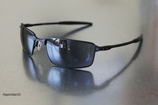 NEW Oakley SQUARE WIRE Sunglasses Matte Black/Grey 30 994. 100% 
