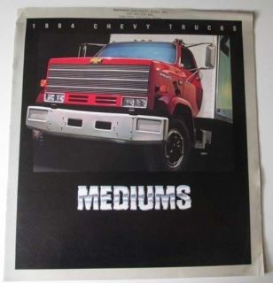 1984 Chevrolet Truck Medium Kodiak 16 page Sales Brochure Catalog 