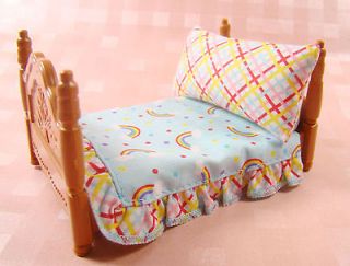 Mattel Mini Rainbow Bedclothes Pillow for Sylvanian Families Calico 