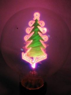   Aerolux Style Neon Glow Lamp Merry Xmas Tree Filament Light Bulb