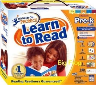 LEARN TO READ Pre K ~ Hooked on Phonics (Ages 3 4) NEW