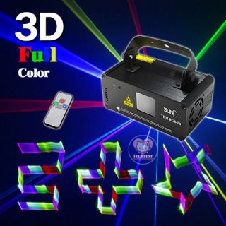   DMX 3D Effect 400mW RGB Laser Show Lighting Scanner DJ Party Light