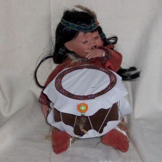 cathay porcelain native american doll nathan by drum time left