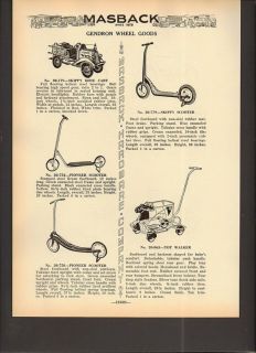 1941 garton pedal car roadster skippy hose cart fire ad