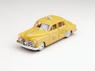 1950 Yellow Taxi Cab Dodge Meadowbrook Sedan HO Scale 187 Mini Metals 