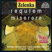 Zelenka Requiem Miserere by Ladislav Richter, Anna Hlavenková CD, Aug 