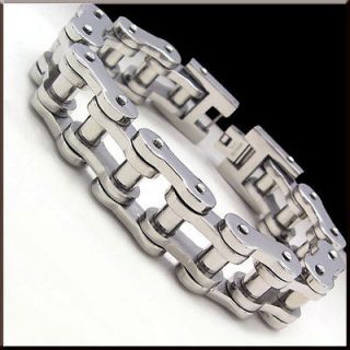 COOL HEAVY BIKE CHAIN Stainless Steel Link Bracelet 8.8 17mm 135g