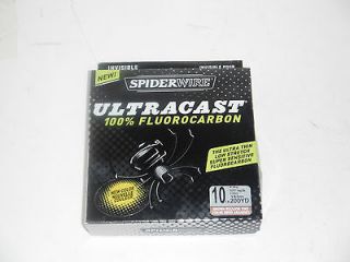   Ultracast 100% Fluorocarbon line,10 lb test,200 yds,brown recluse
