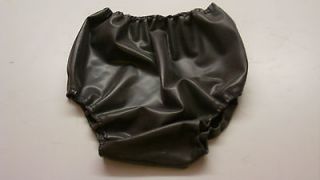 Latex baby san pants metallic pewter rubber sissy adult size