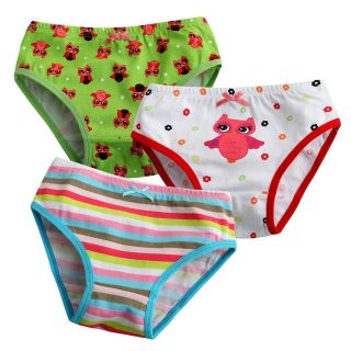   Baby Girl 3 pack of Underwear Briefs Pantie Set  Lalla Owl Set