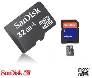   32GB  64GB SanDisk Micro SD SDHC Class 4 Flash Memory Card w/Adapter