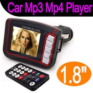  Car  MP4 Player Wireless FM Transmitter SD MMC Card w/ Remote Black