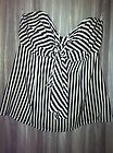 NANETTE LEPORE STRAPLESS SWEETHEART STRIPED TOP .SIZE 6 NWOT