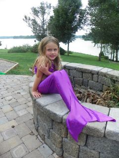 Custom Boutique Mystical Mermaid Tail in Purple or Emerald Toddler 