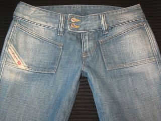 Diesel Jeans Hush DS Bootcut Distressed Wash 881 Sz 28 WOW 