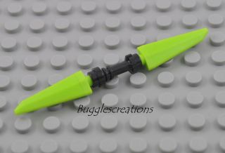 NEW Lego Ninjago Ninja lime green double spear blade dagger minifigure 
