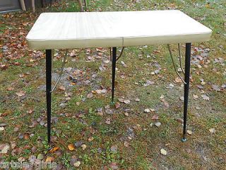 VintageFormica laminated table Retro Mid Century 1950s desk. Niffty 