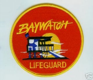 nbc baywatch bay watch la lifeguard swim suit 4 patch