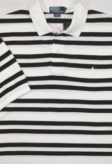 NWT $95 Polo Ralph Lauren SIZES 4XB & 5XB Mens White/Black Mesh Shirt 