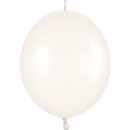 25 Link o Loon Pearl White (405) Balloons 12 Wedding Party o loons 
