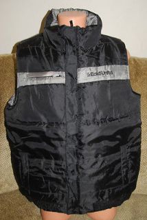 New Mens Authentic Mark Ecko Unltd Black Zip Bubble Vest $80 2XL